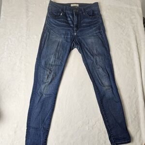 Madewell roadtripper jeans 10" rise 28 Women’s denim comfy blue stretchy soft